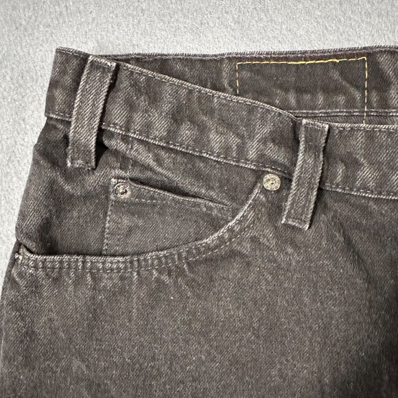 Vtg 1996 Levis 550 Mens 38x30 Black Relaxed Fit Tapered Leg Orange Tab Jeans - Picture 4 of 12